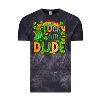 Cloud Black St. Patrick's Lucky little dude Vintage Tee - OliviaCreatesArt