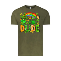 Vintage Olive St. Patrick's Lucky little dude Vintage Tee - OliviaCreatesArt