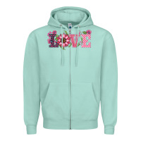 Seafoam walentine's day love sunflower Zipper Hoodie - BarkalooDesign