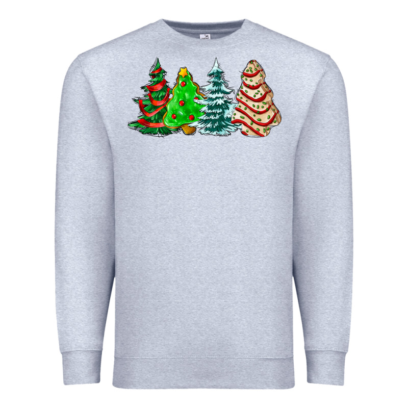 Christmas Tree Cakes And Christmas Trees  Ado Premium Sweatshirt by AdoDesignShop | Teevron