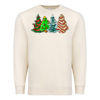 Sandshell Christmas tree cakes and Christmas trees  ado Premium Sweatshirt - AdoDesignShop