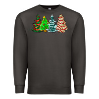 Smoke Christmas tree cakes and Christmas trees  ado Premium Sweatshirt - AdoDesignShop