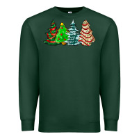 Sports Green Christmas tree cakes and Christmas trees  ado Premium Sweatshirt - AdoDesignShop