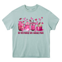 Arona In October We Wear Pink with Breast Cancer Coffee Heavy Core Tee - texasbilliewilder