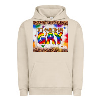 Pigment French Oak it's okay to say gay tumbler Urban Hoodie - JahusDesignShop