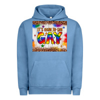 Pigment Pebble Blue it's okay to say gay tumbler Urban Hoodie - JahusDesignShop