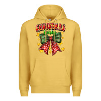Antique Gold festive holiday bow design Premium Hoodie - CowhideDigitalArt