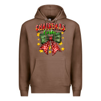 Chestnut festive holiday bow design Premium Hoodie - CowhideDigitalArt