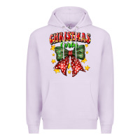 Lilac festive holiday bow design Premium Hoodie - CowhideDigitalArt