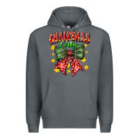Rock festive holiday bow design Premium Hoodie - CowhideDigitalArt