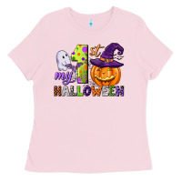 Bubblegum Pink my first halloween Ladies Tee - CowGirlArtShop