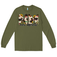 Army Green new mexico state cowhide serape cactus Long Sleeve Tee - RanaPortraitStore