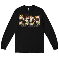 Black new mexico state cowhide serape cactus Long Sleeve Tee - RanaPortraitStore