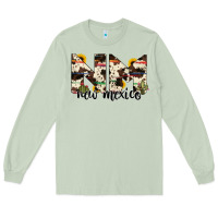 Matcha new mexico state cowhide serape cactus Long Sleeve Tee - RanaPortraitStore