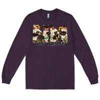 Plum new mexico state cowhide serape cactus Long Sleeve Tee - RanaPortraitStore
