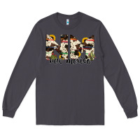 Smoke new mexico state cowhide serape cactus Long Sleeve Tee - RanaPortraitStore