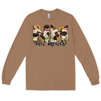 Toasted Coconut new mexico state cowhide serape cactus Long Sleeve Tee - RanaPortraitStore