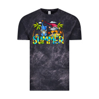 Cloud Black Summer Gnomes Vintage Tee - CowCowDesign
