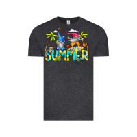 Vintage Black Summer Gnomes Vintage Tee - CowCowDesign