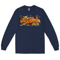 Navy thanksgiving truck with gnome bbs Long Sleeve Tee - BundleAndBundleShop
