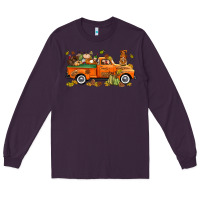 Plum thanksgiving truck with gnome bbs Long Sleeve Tee - BundleAndBundleShop