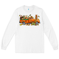 White thanksgiving truck with gnome bbs Long Sleeve Tee - BundleAndBundleShop