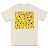 Bone retro smiley faces Premium Tee - TumblerDesignByShophia