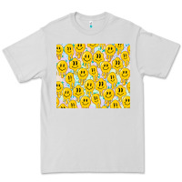 Dove Grey retro smiley faces Premium Tee - TumblerDesignByShophia