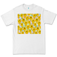 White retro smiley faces Premium Tee - TumblerDesignByShophia