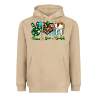 Mushroom peace love dental for Christmas Heavyweight Hoodie - AdoDesignShop