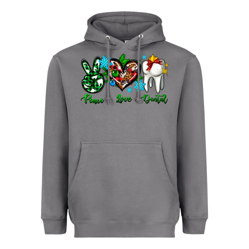 Peace Love Dental For Christmas Heavyweight Hoodie by AdoDesignShop | Teevron