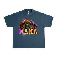 Midnight Navy football mama Urban Heavy Tee - OliviaCreatesArt