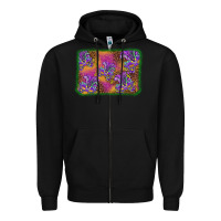 Black mardi gras mask background Zipper Hoodie - BarkalooDesign
