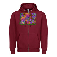 Burgundy mardi gras mask background Zipper Hoodie - BarkalooDesign