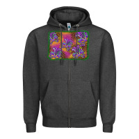 Charcoal Heather mardi gras mask background Zipper Hoodie - BarkalooDesign