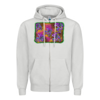 Dove Grey mardi gras mask background Zipper Hoodie - BarkalooDesign