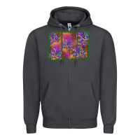 Smoke mardi gras mask background Zipper Hoodie - BarkalooDesign