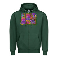 Sports Green mardi gras mask background Zipper Hoodie - BarkalooDesign