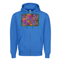 True Royal mardi gras mask background Zipper Hoodie - BarkalooDesign