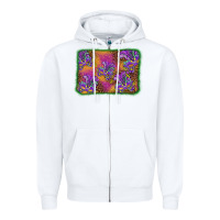 White mardi gras mask background Zipper Hoodie - BarkalooDesign