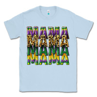 Dusty Blue mama mardi gras Classic Tee - CowGirlArtShop