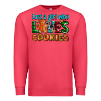Cardinal just a girl who loves cookies Premium Sweatshirt - AdoDesignShop