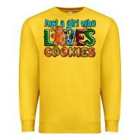 Lemon just a girl who loves cookies Premium Sweatshirt - AdoDesignShop