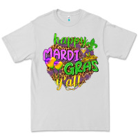 Dove Grey Love Mardi Gras Y'all Premium Tee - HowdyJamesFarm