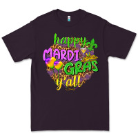 Plum Love Mardi Gras Y'all Premium Tee - HowdyJamesFarm
