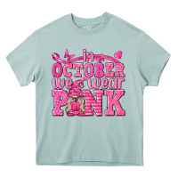 Arona In October We Wear Pink with Gnome Heavy Core Tee - texasbilliewilder