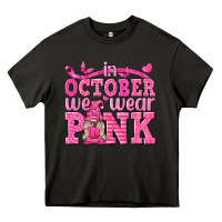 Asphalt In October We Wear Pink with Gnome Heavy Core Tee - texasbilliewilder