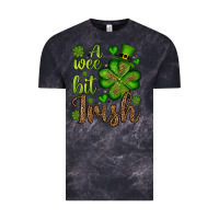 Cloud Black St. Patrick's A wee bit irish Vintage Tee - OliviaCreatesArt