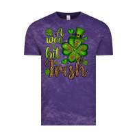 Cloud Purple St. Patrick's A wee bit irish Vintage Tee - OliviaCreatesArt