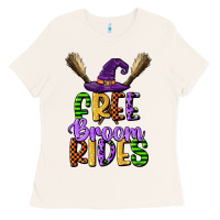 Bone free broom rides Ladies Tee - CowGirlArtShop